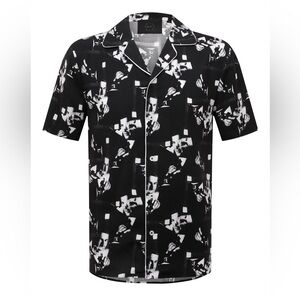 Limitato Black and White Wearable Art Men's Shirt